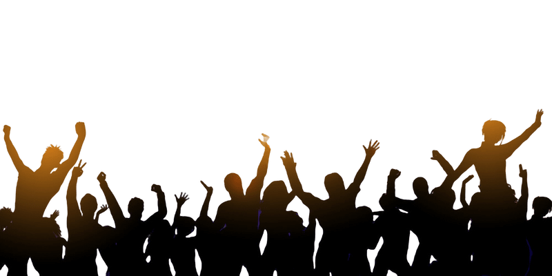 Gente disfrutando de un evento