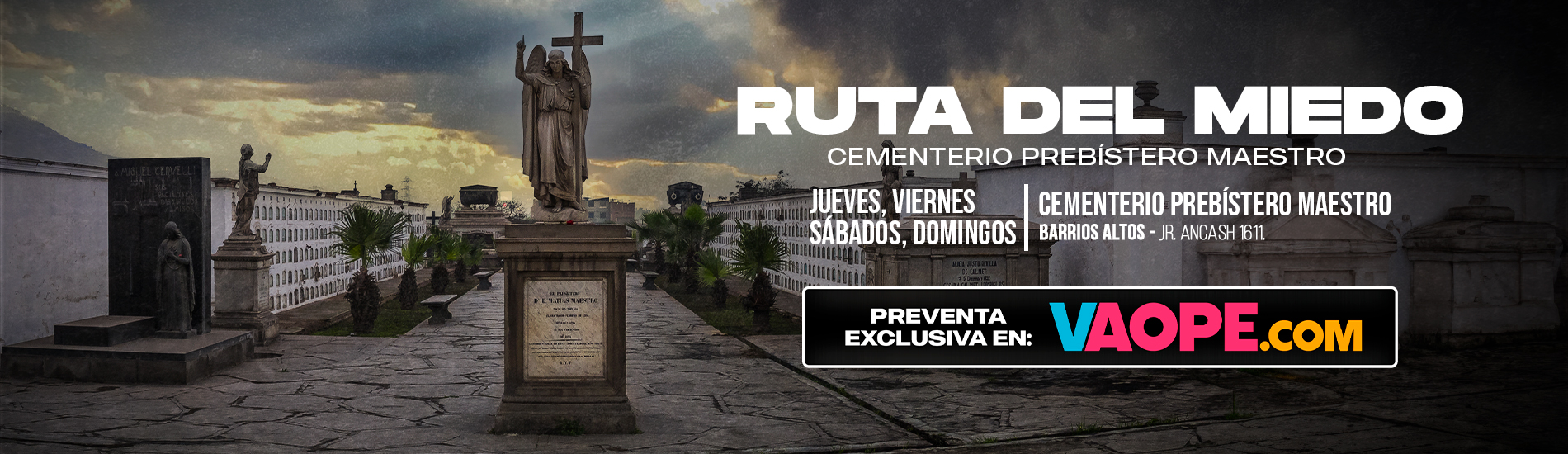 Ruta del miedo al Presbítero Maestro