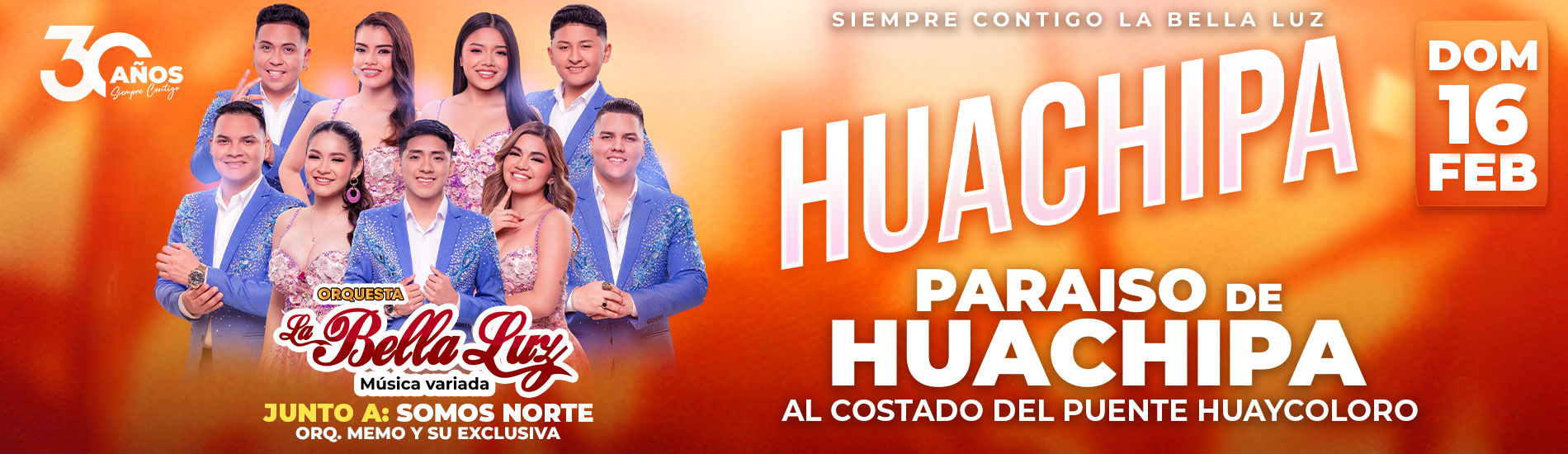 La Bella Luz junto a Somos Norte en el Paraiso de Huachipa