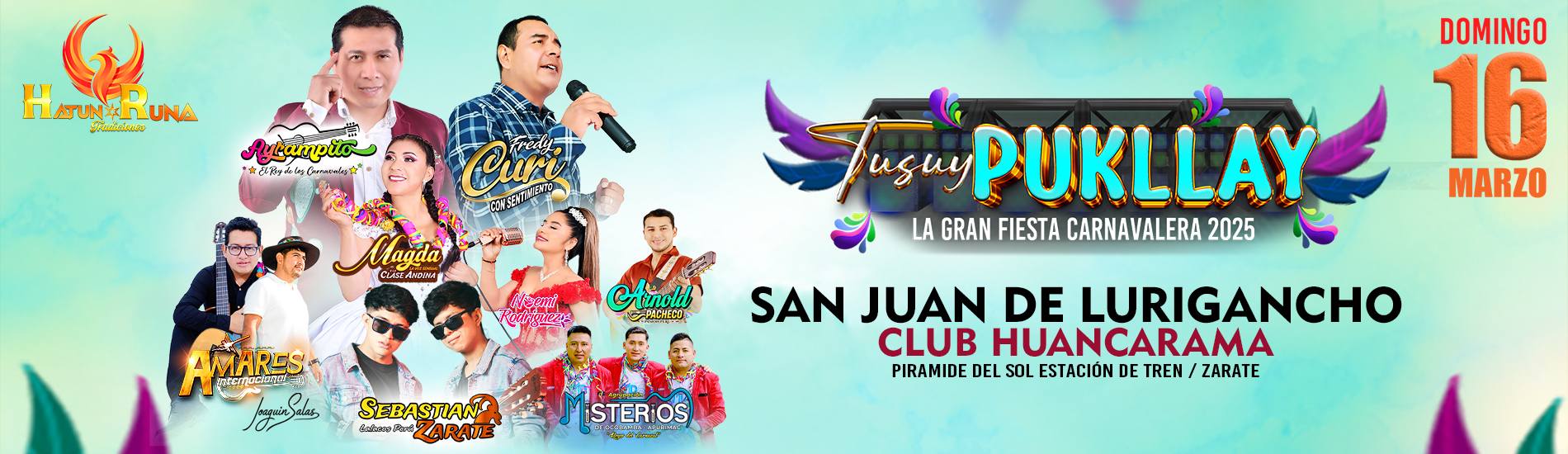 Tusuy Pukllay con Freddy Curi con Sentimiento y más en el Club Huancarama