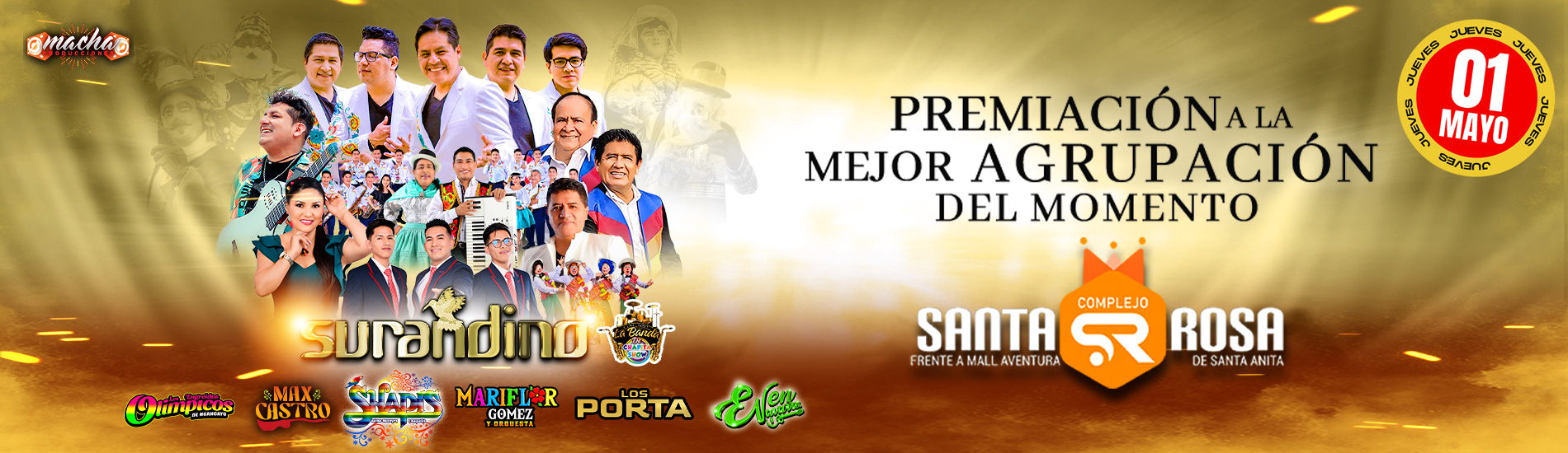 Premiación a la Mejor Agrupación del Momento Surandino en el Complejo Santa Rosa