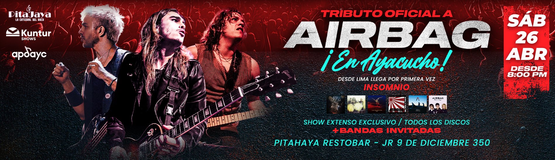 Tributo Oficial a Airbag en Ayacucho