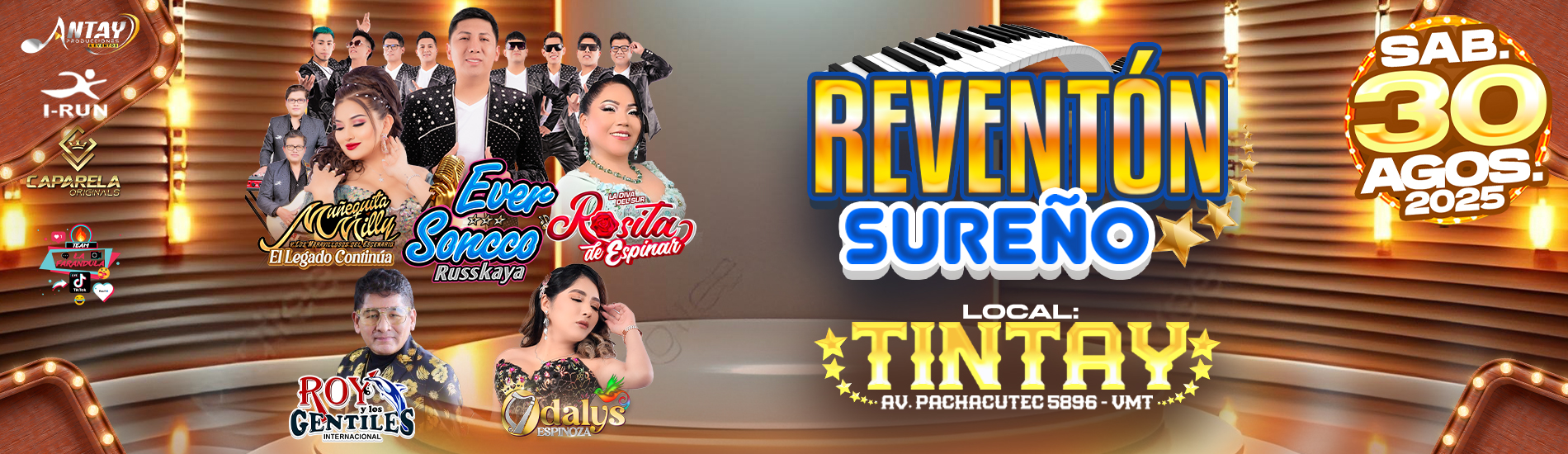 Reventón Sureño con Ever Sonnco, Rosita Espinar y más en Tintay de VMT