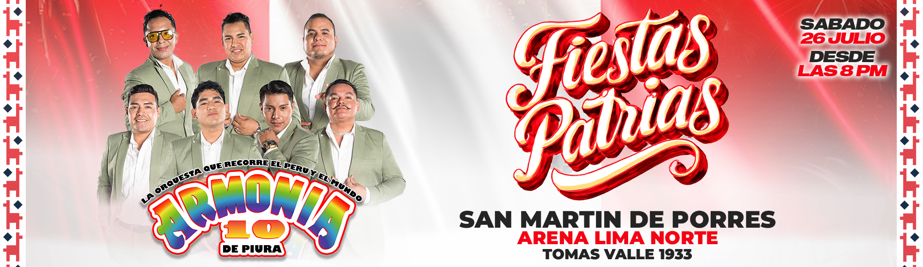 Fiestas Patrias con Armonía 10 en San Martin de Porres