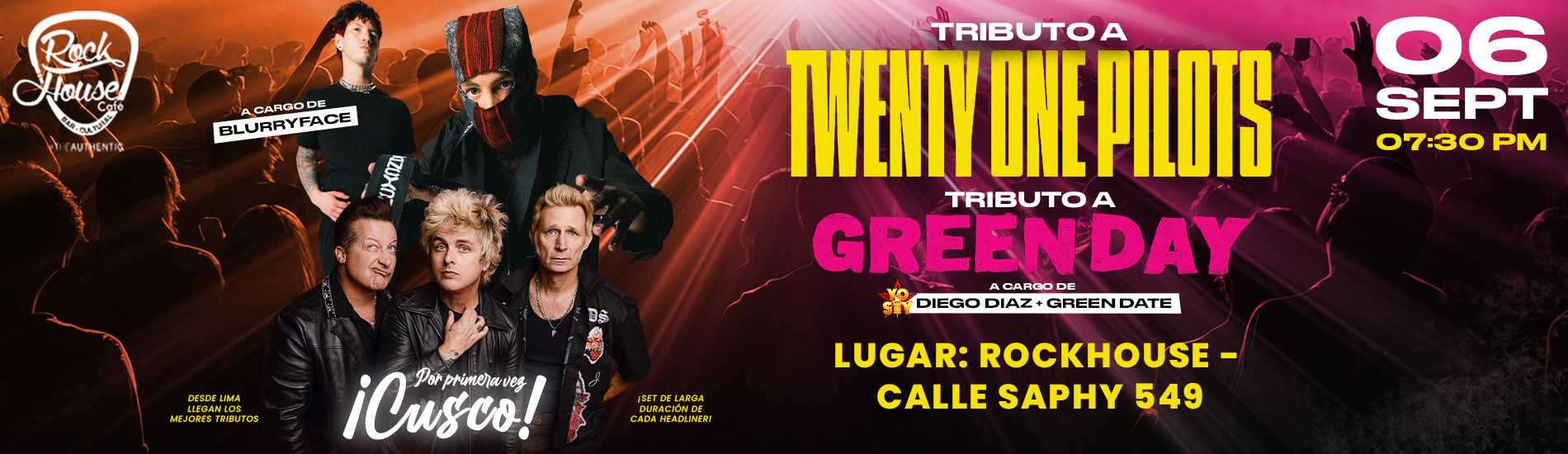 Tributo a Twenty One Pilots y Green Day en Cusco