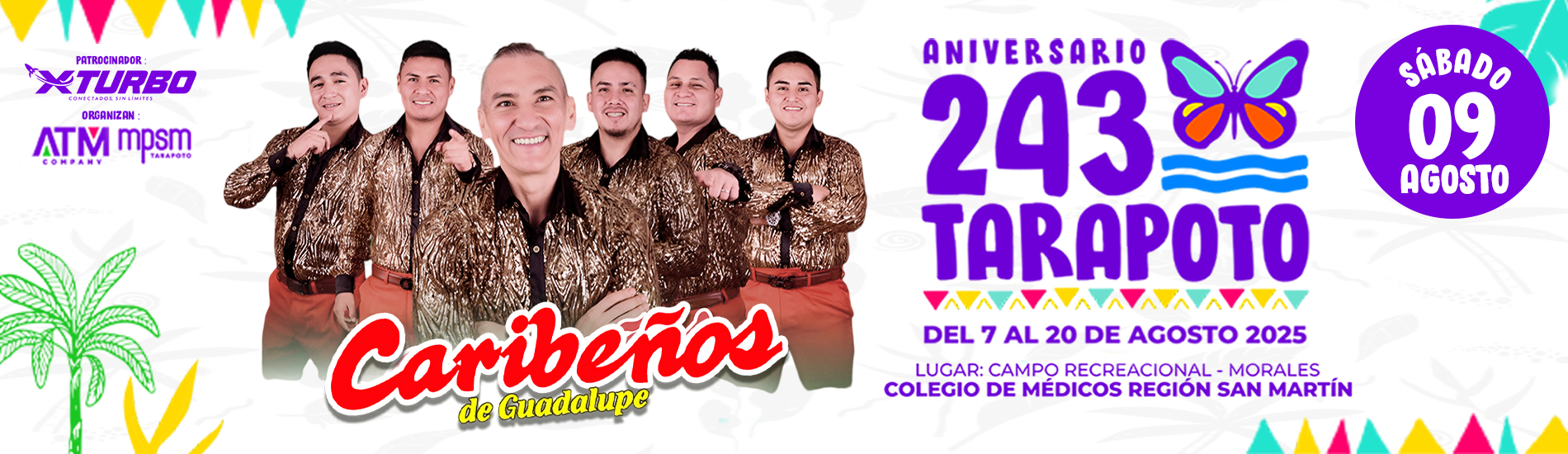 Caribeños de Guadalupe en el 243° Aniversario de Tarapoto