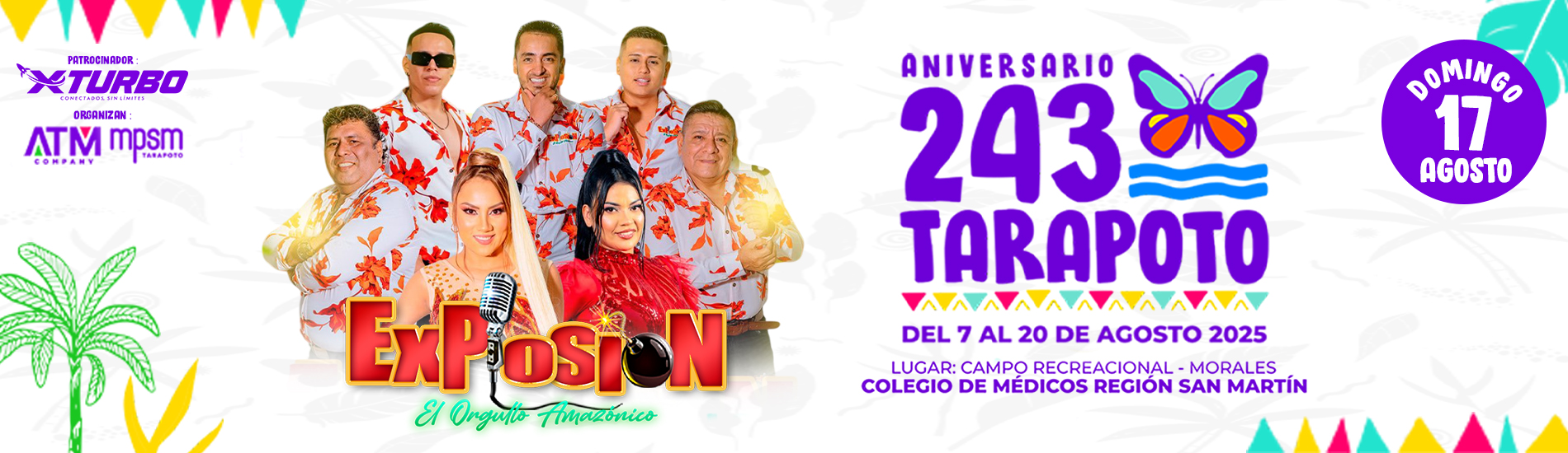 Explosión de Iquitos en el 243° Aniversario en Tarapoto