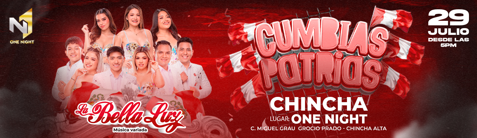 Cumbias Patrias con La Bella Luz en Chincha Alta