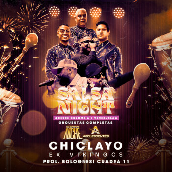 Salsa Night con Las Voces de Niche y Adolescentes en Chiclayo