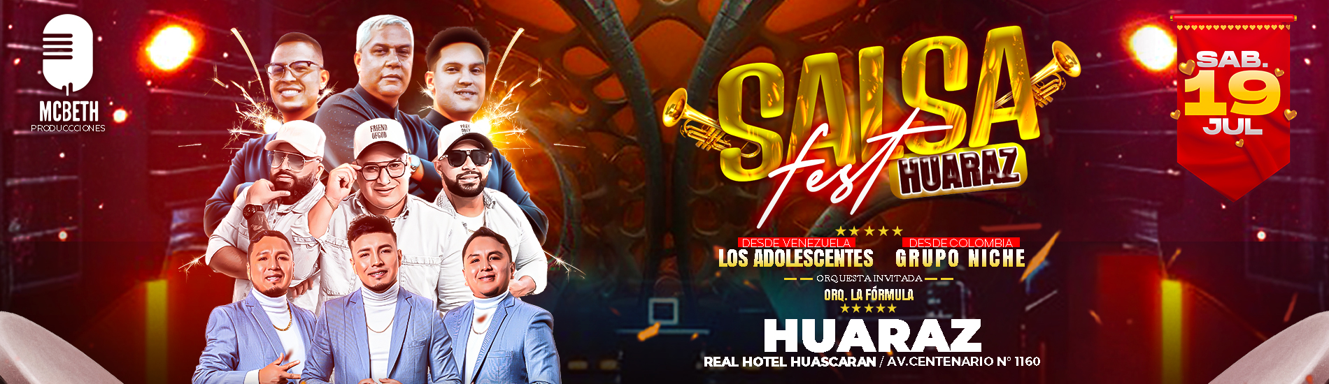 Salsa Fest con Niches y Adolescentes en Huaraz