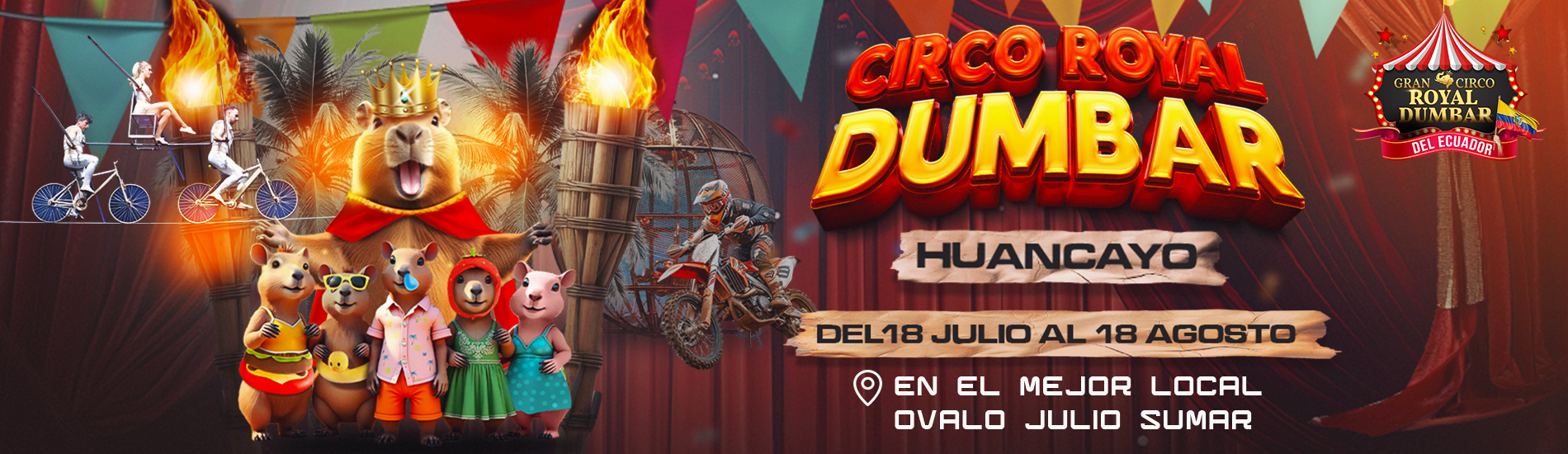 Circo Royal Dumbar en Huancayo