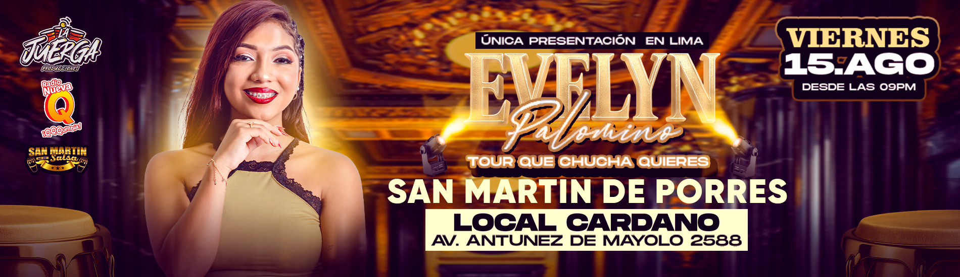 Evelyn Palomino por primera vez en Lima