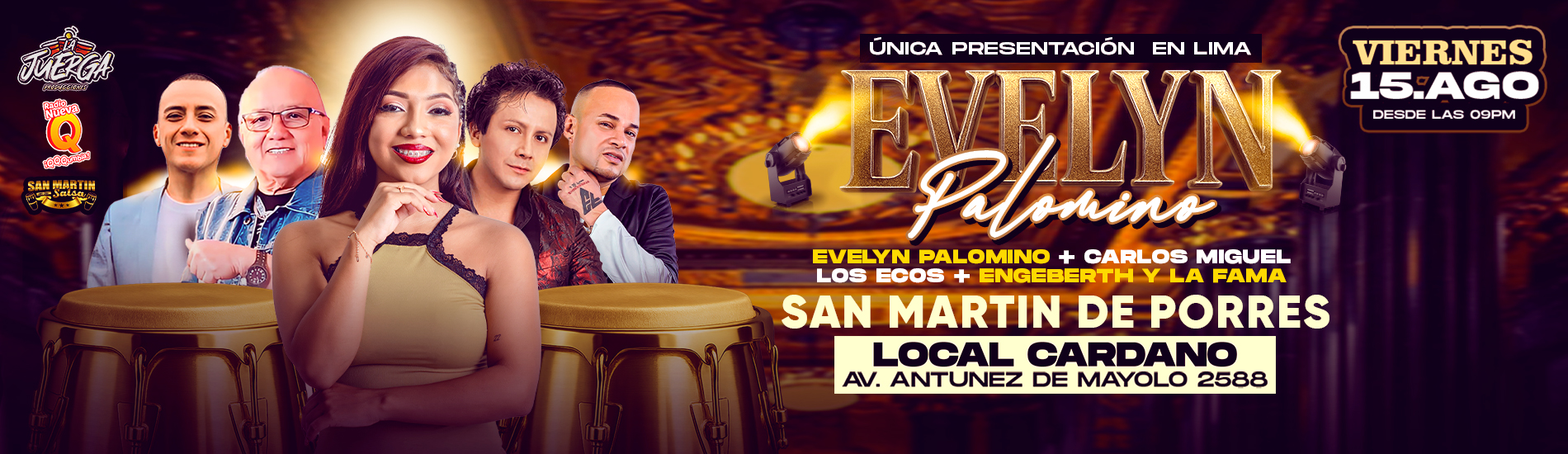 Evelyn Palomino, Carlos Miguel y más en Lima