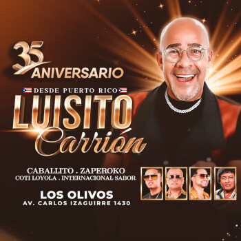 Luisito Carrión en el 35° Aniversario de La Choza Naútica de Los Olivos