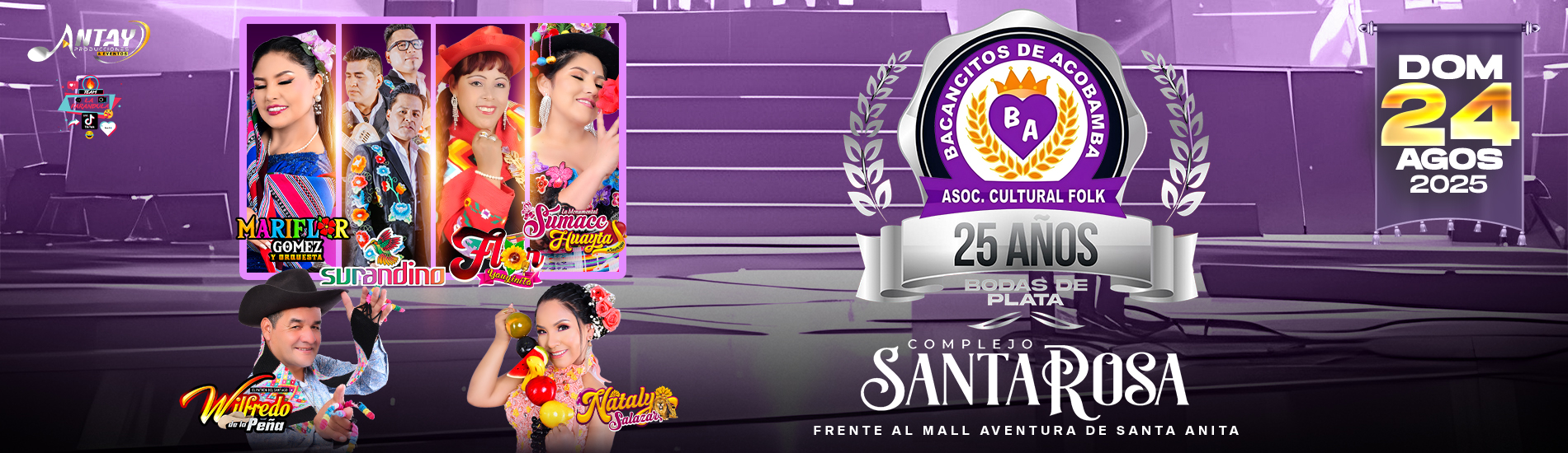 Mariflor Gomez, Surandino, Wilfredo de la Peña y más en el Complejo Santa Rosa