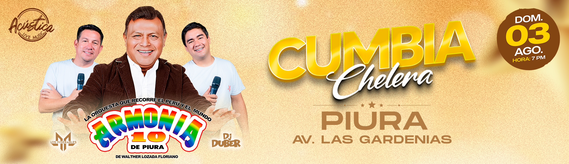 Cumbia Chelera con Armonía 10 de Walther Lozada y más en Piura