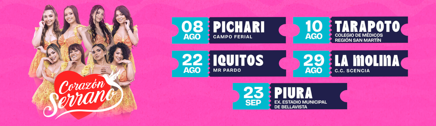 AGENDA CORAZÓN SERRANO