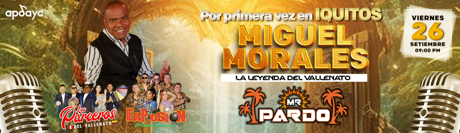 Miguel Morales La leyenda del Vallenato, Explosión de Iquitos y Los Parceros en Iquitos