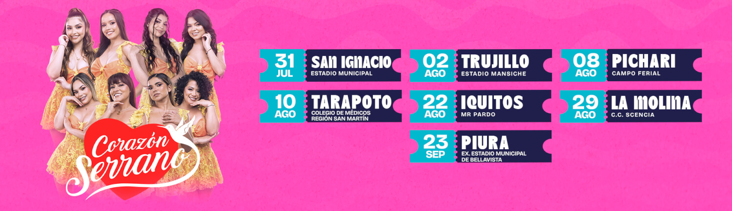 AGENDA CORAZÓN SERRANO