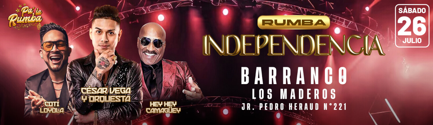 Pa' la Rumba con César Vega, Coti Loyola y Hey Hey Camagüey en Barranco