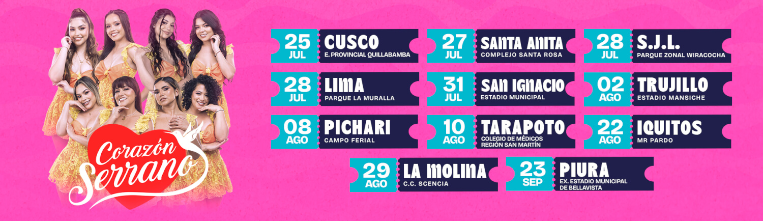 AGENDA CORAZÓN SERRANO