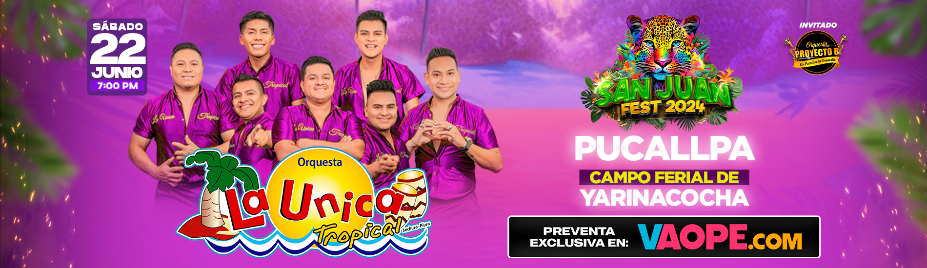 La mejor fiesta de San Juan con la Única Tropical en Pucallpa