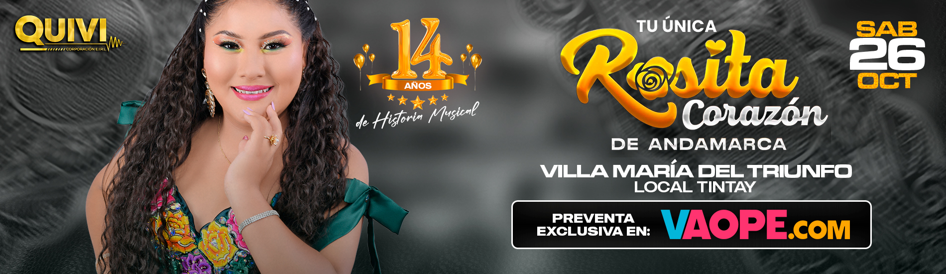 14 Aniversario de Rosita Corazón en Tintay de VMT