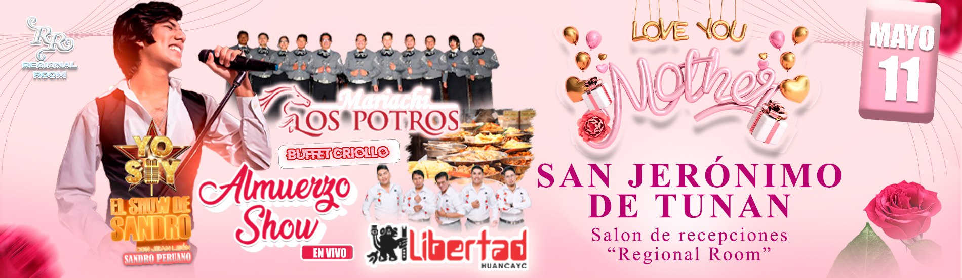 Almuerzo Show por el Día de las Madres en Regional Room Huancayo