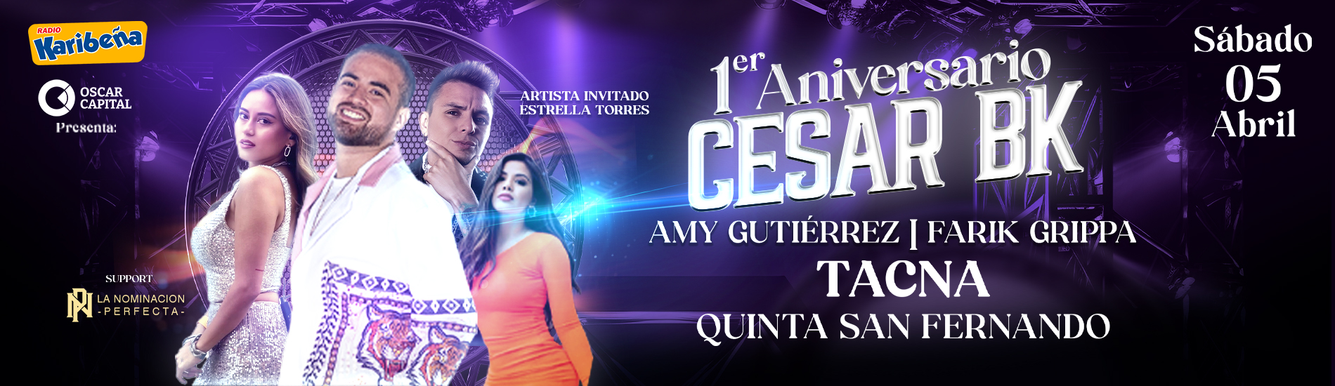 1er Aniversario de Cesar BK en Tacna