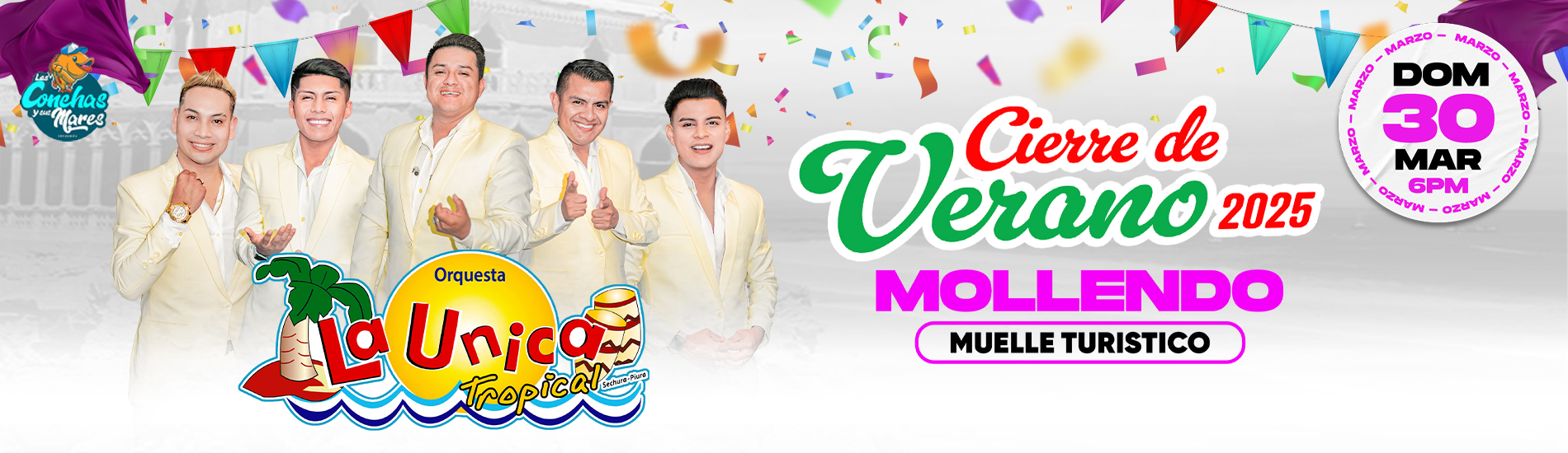 Cierre de Verano 2025 con La Única Tropical en Mollendo