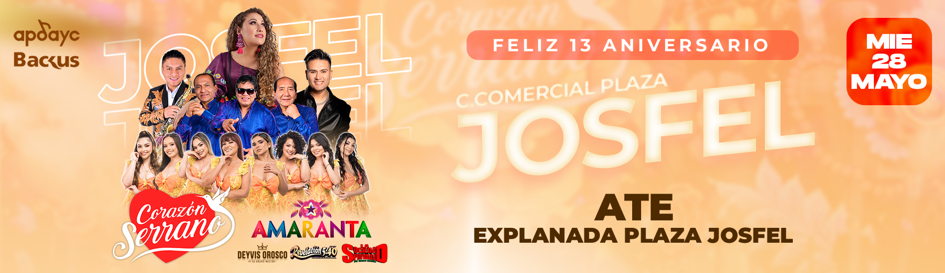 Corazón Serrano, Amaranta, Deyvis Orosco y más en Ate