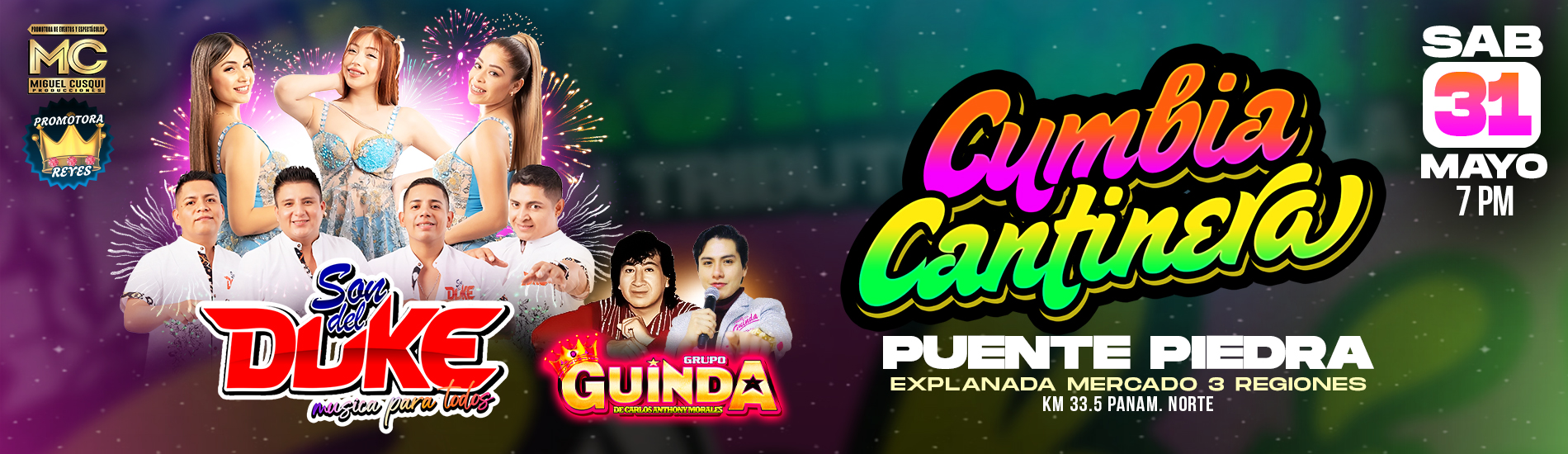 Cumbia Cantinera con Son del Duke y Guinda en Puente Piedra
