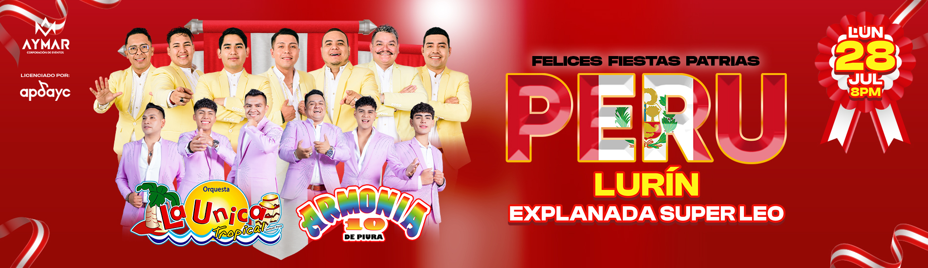 La Única Tropical y Armonía 10 en Explanada Super Leo de Lurín