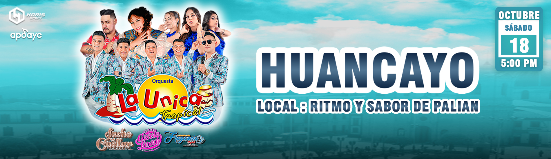 La Única Tropical, Gisela Lavado y más en Huancayo