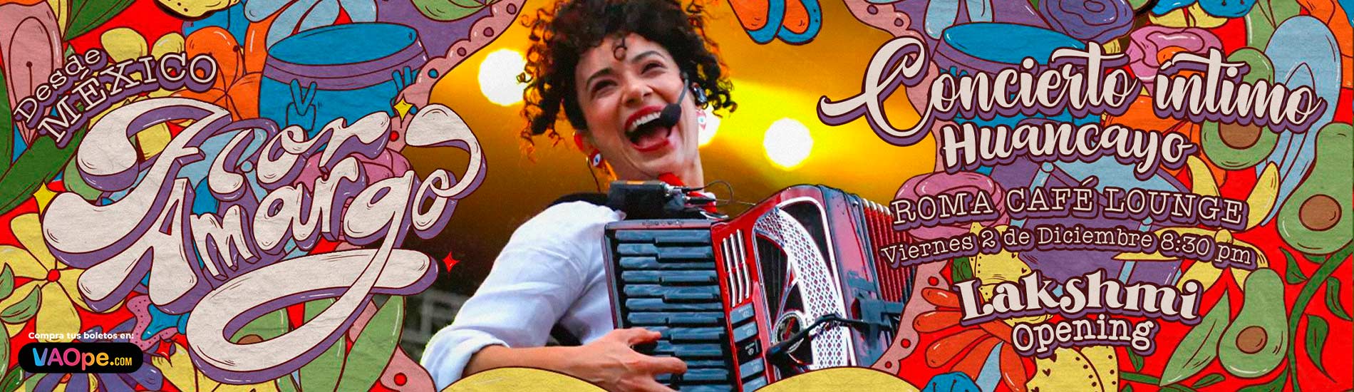 Flor Amargo en Concierto Intimo - Huancayo