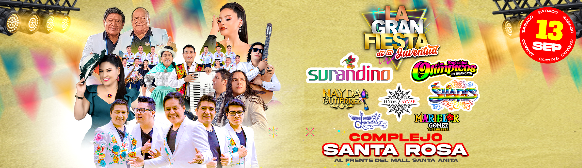 La gran fiesta de la Juventud con Surandino, Mariflor Gomez y más en el Complejo Santa Rosa