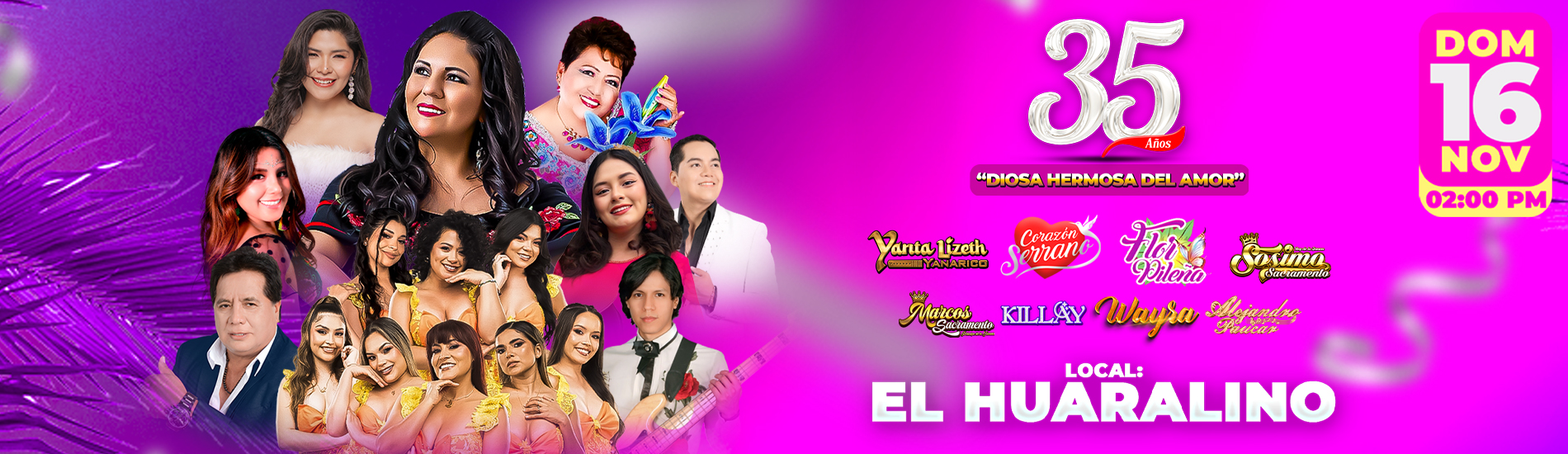 35° Aniversario de Dina Paucar en el Huaralino
