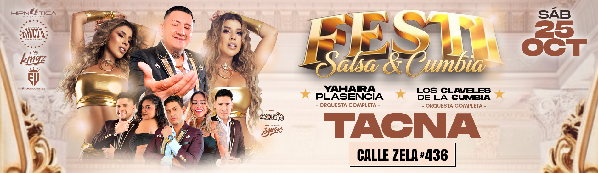 Festi Salsa &amp; Cumbia con Yahaira Plasencia y Los Claveles de la Cumbia en Tacna