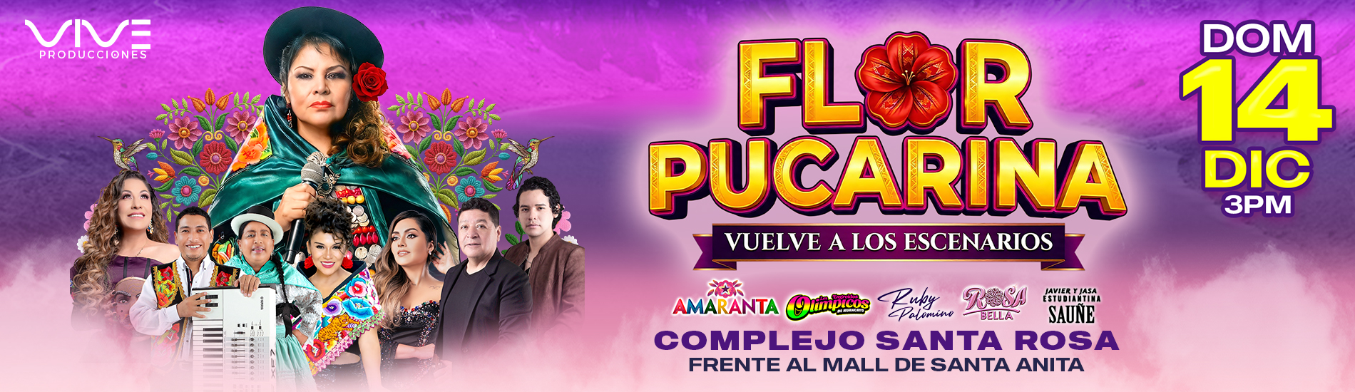 Flor Pucarina en el Complejo Santa Rosa