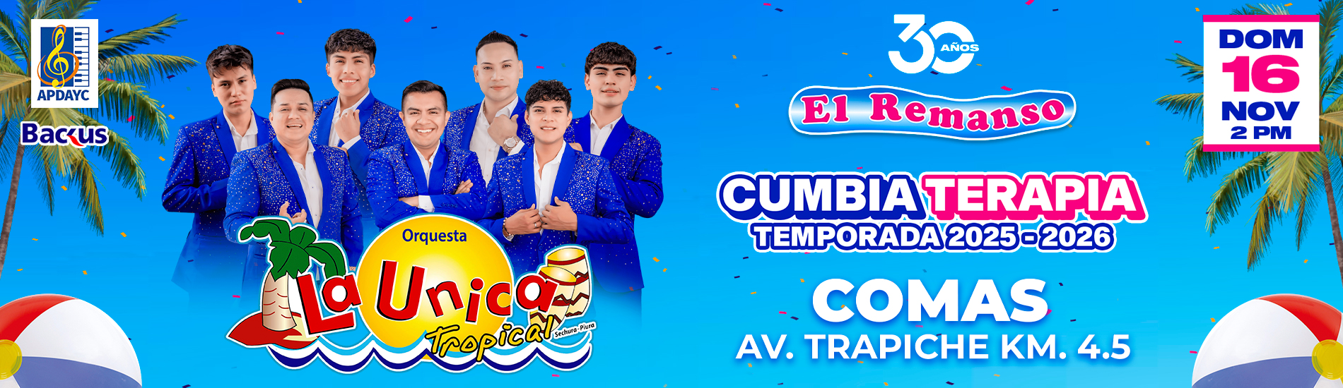 Cumbia Terapia Temporada 2025-2026 con La Única Tropical en El Remanso de Comas