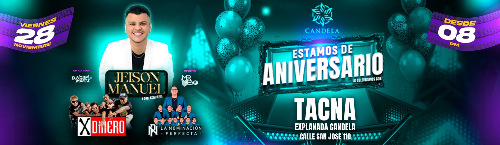Aniversario de Candela con Jeinson Manuel en Tacna