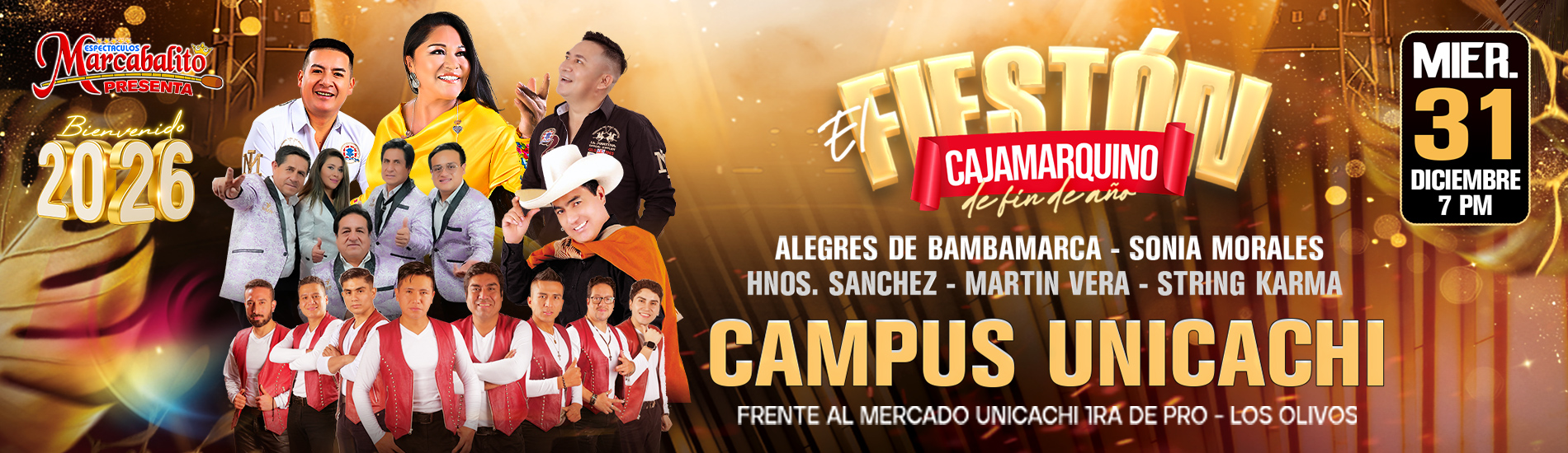El Fiestón Cajamarquino de Fin de Año en el Campus Unicachi