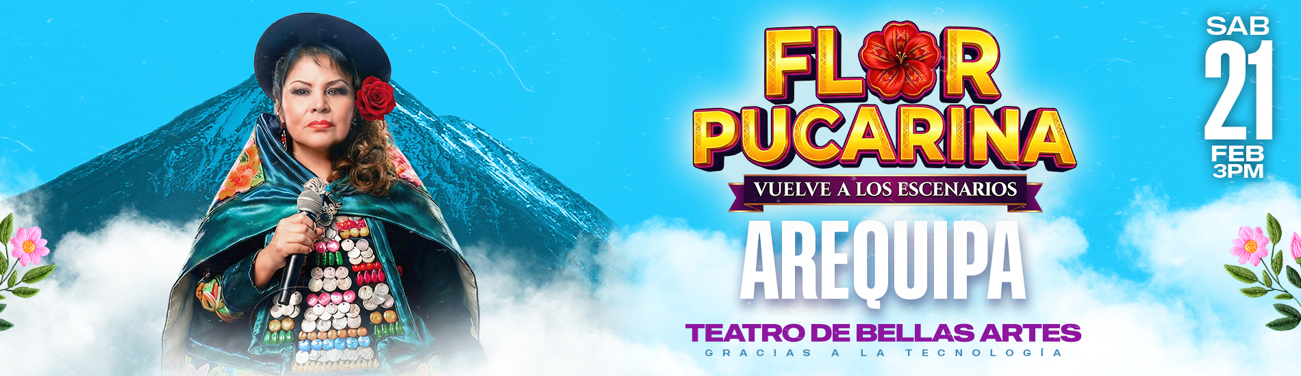 Flor Pucarina vuelve a los escenarios en Arequipa