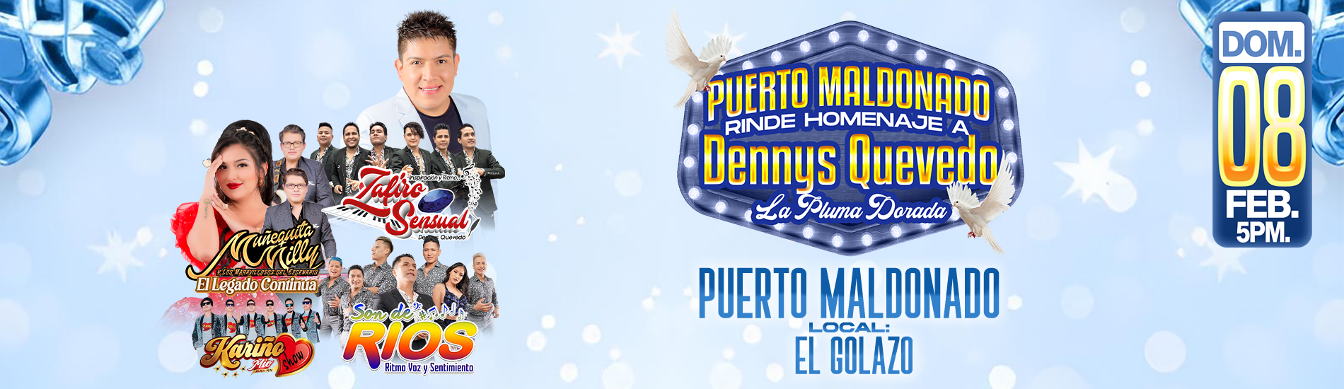 Homenaje a Dennys Quevedo en Puerto Maldonado