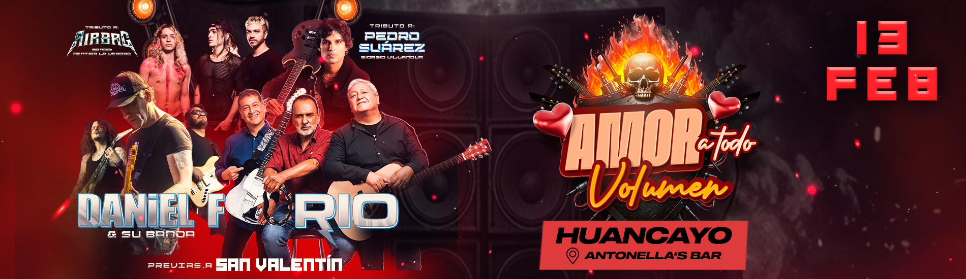 Amor a Todo Volumen con Daniel F, Rio y mucho más en Huancayo