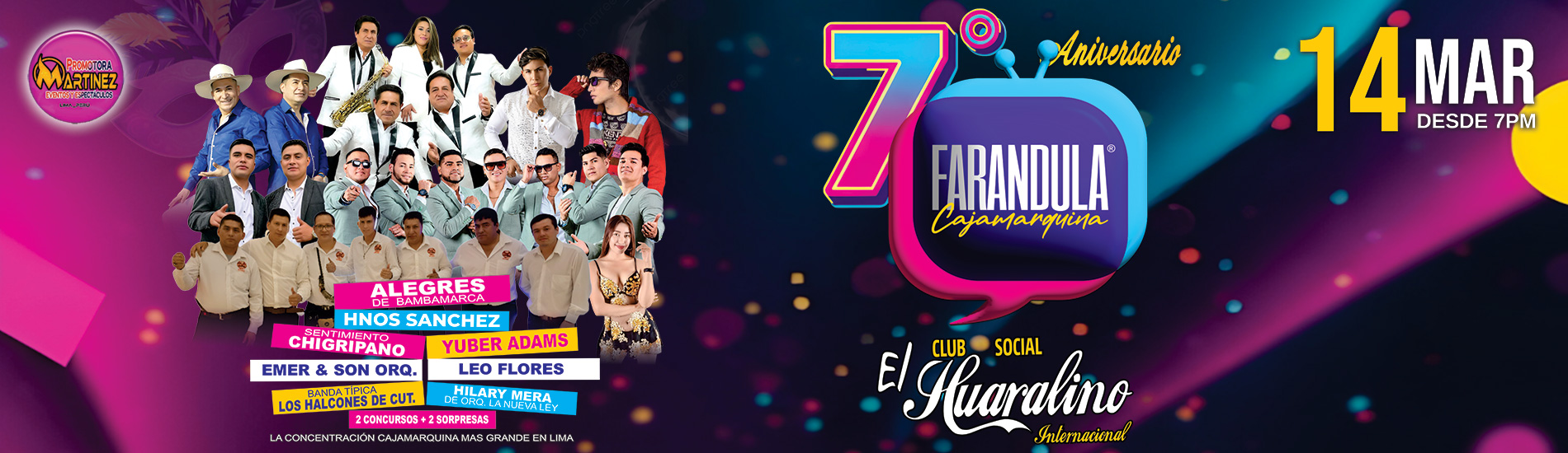 7° Aniversario de Farándula Cajamarquina en El Huaralino Internacional