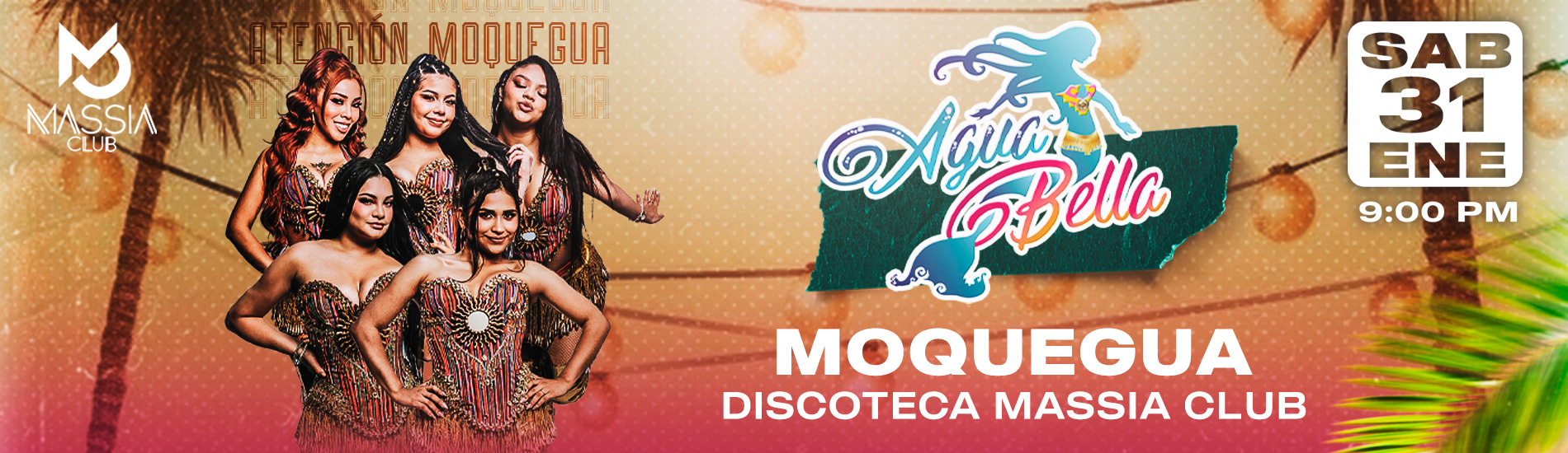 Noche Explosiva con Agua Bella en Moquegua
