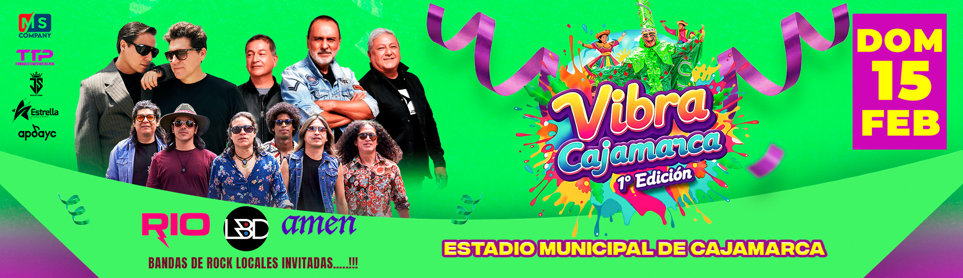 Rio, LBD, Amen y más en Vibra Cajamarca 1° Edición