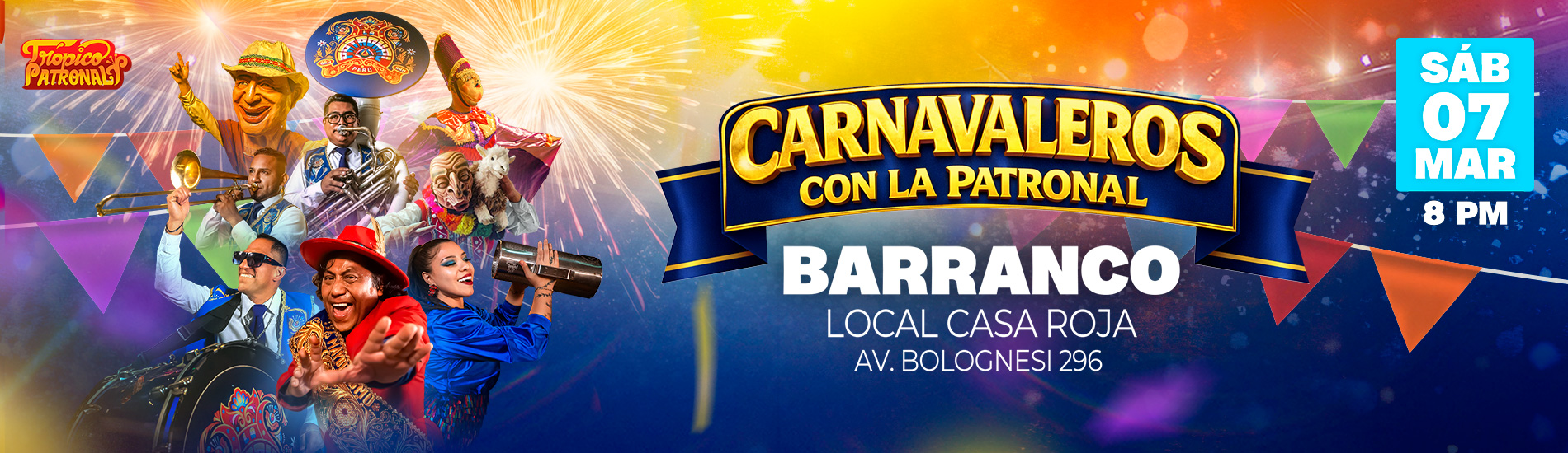 Carnavaleros con La Patronal en Barranco