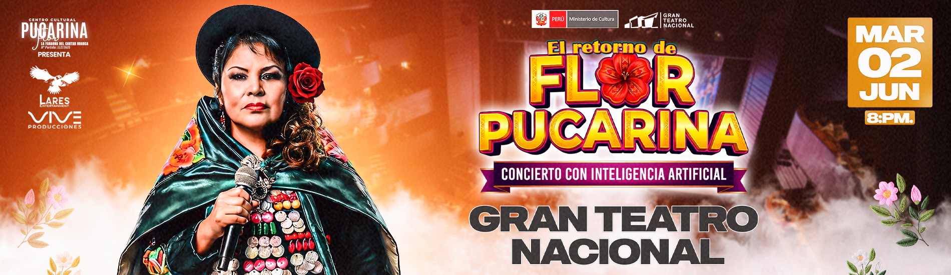 Flor Pucarina Vuelve a los Escenarios en el Gran Teatro Nacional